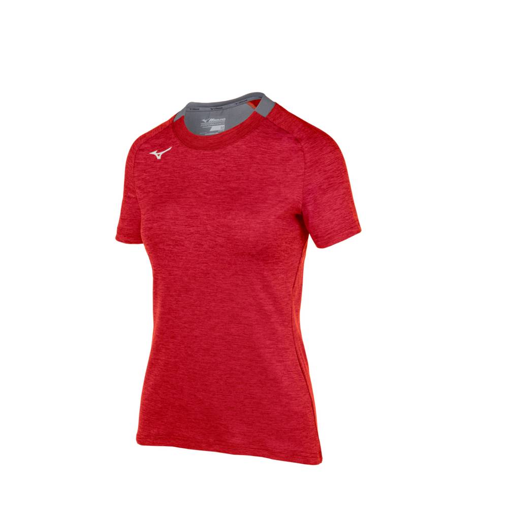 Maglietta Mizuno Alpha Short Sleeve Donna - Rosse - 02967-ZRJE